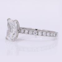 2.37 Carats Lab Grown Diamond 950 Platinum Ring