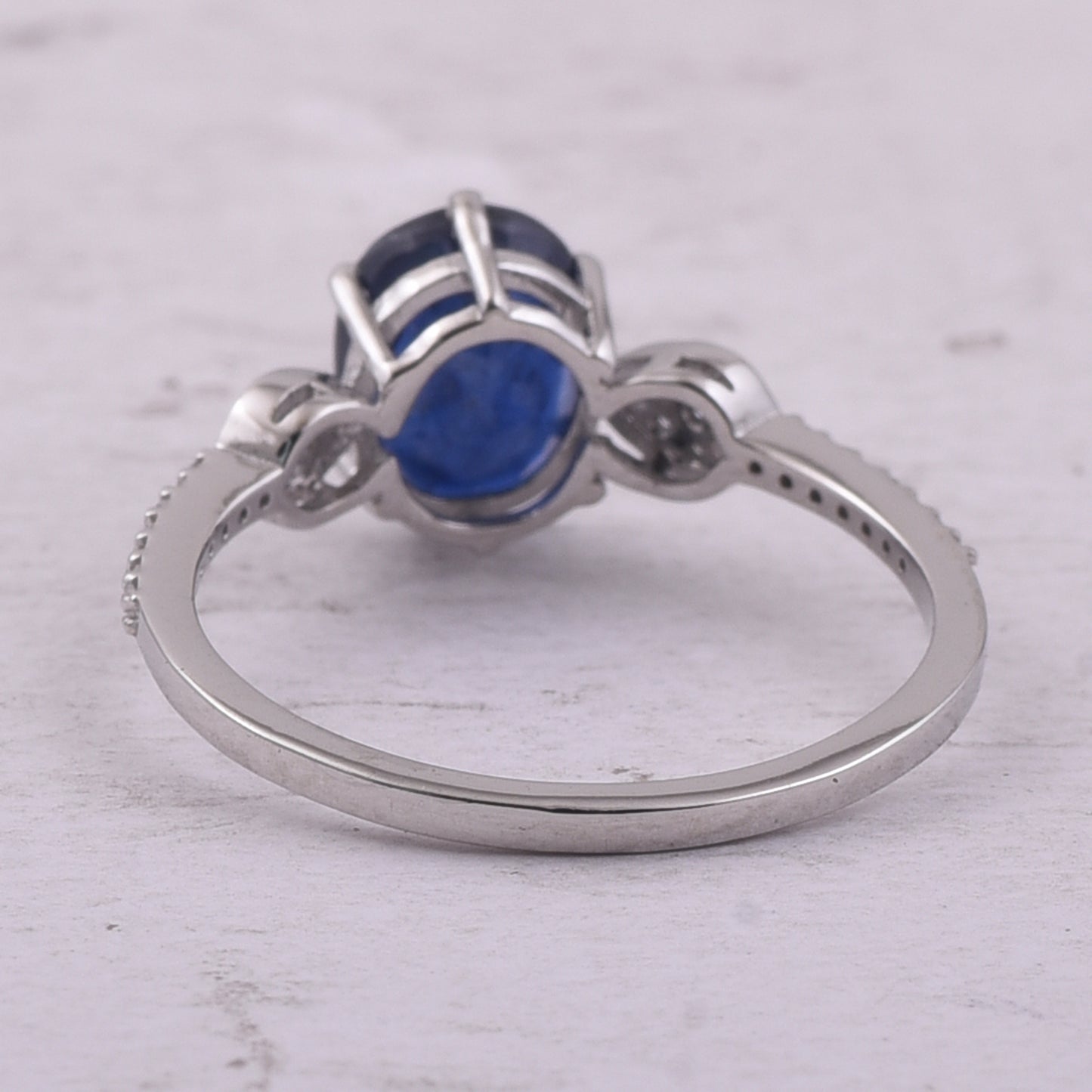 1.98 Ct Oval Mixed Cut Natural Sapphire 950 Platinum Ring