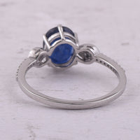 1.98 Ct Oval Mixed Cut Natural Sapphire 950 Platinum Ring