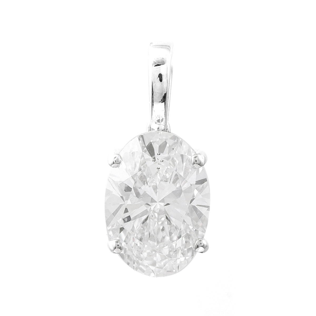 2.06 Carats Lab Grown Diamond 14K Gold Pendant