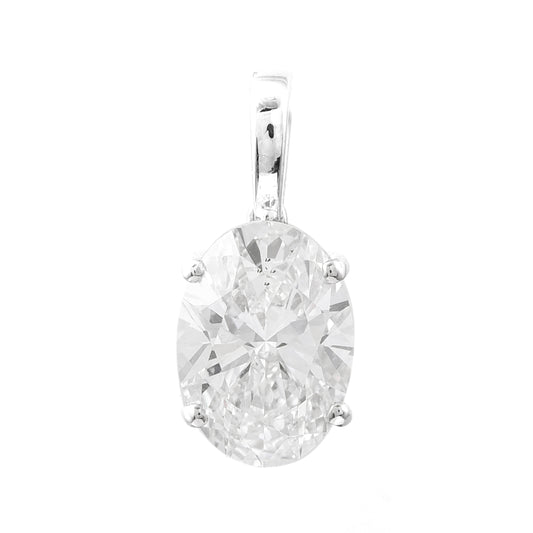 2.06 Carats Lab Grown Diamond 14K Gold Pendant
