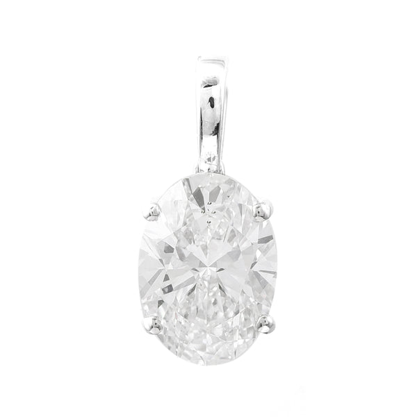 2.06 Carats Lab Grown Diamond 14K Gold Pendant