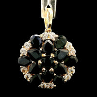 3.20 Ct Pear Sapphire 14K Gold Pendant