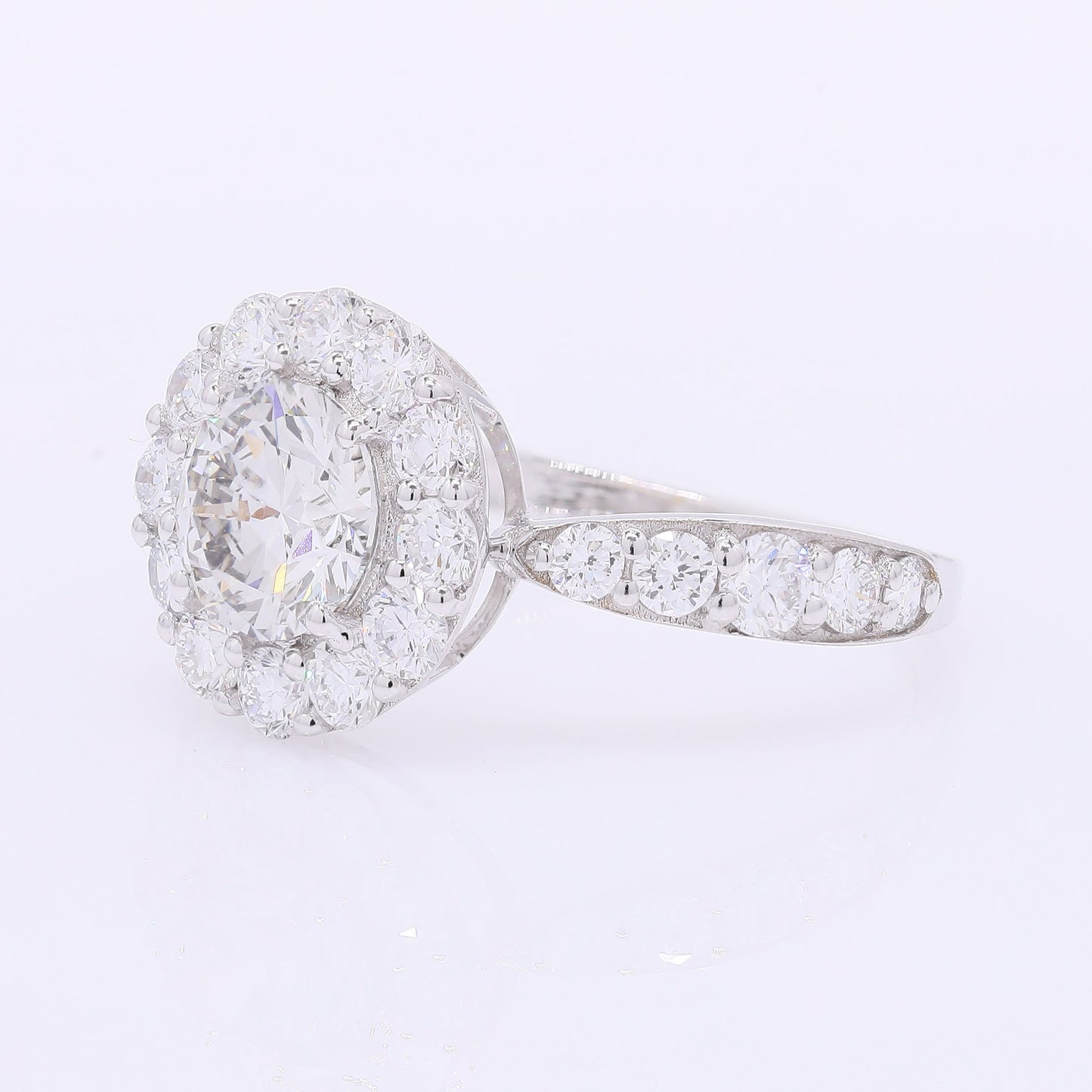 2.25 Carats Lab Grown Diamond 14K Gold Ring