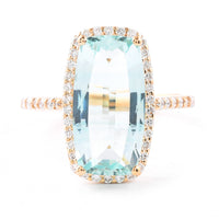 4.57 Ct Cushion Emerald 18K Gold Ring