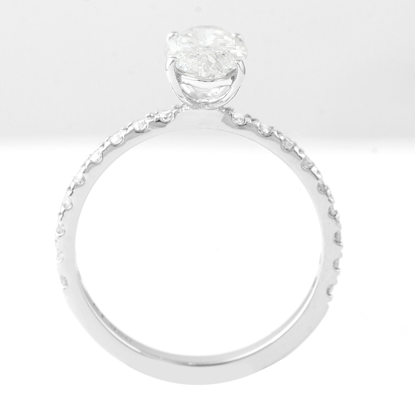 1.90 Carats Lab Grown Diamond 950 Platinum Ring