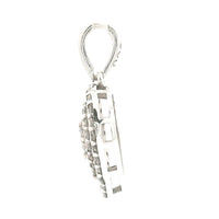 0.47 Ct Round Diamond, 925 Sterling Silver Pendant