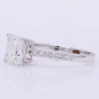 2.18 Carats Lab Grown Diamond 14K Gold Ring