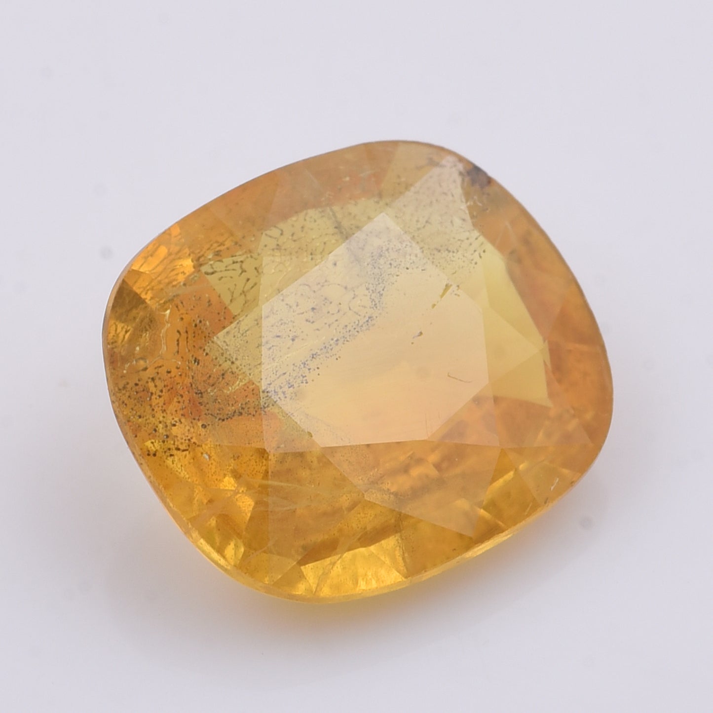 3.32 Natural Corundum Yellow Sapphire Rectangular Cushion Mixed Cut Gemstone