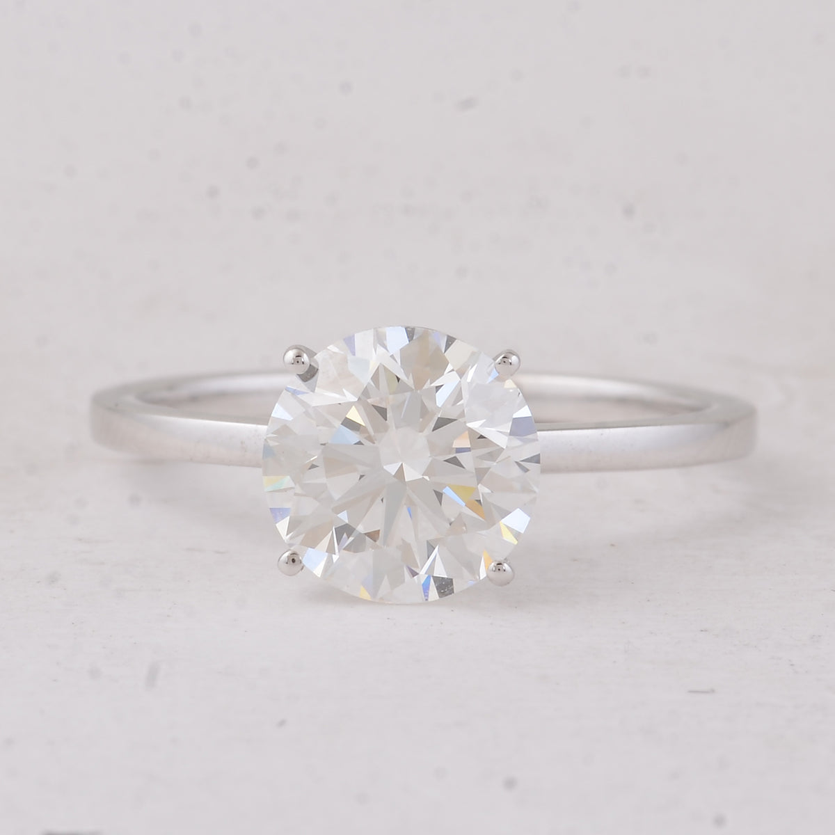 2.05 Carats Lab Grown Diamond 14K Gold Ring