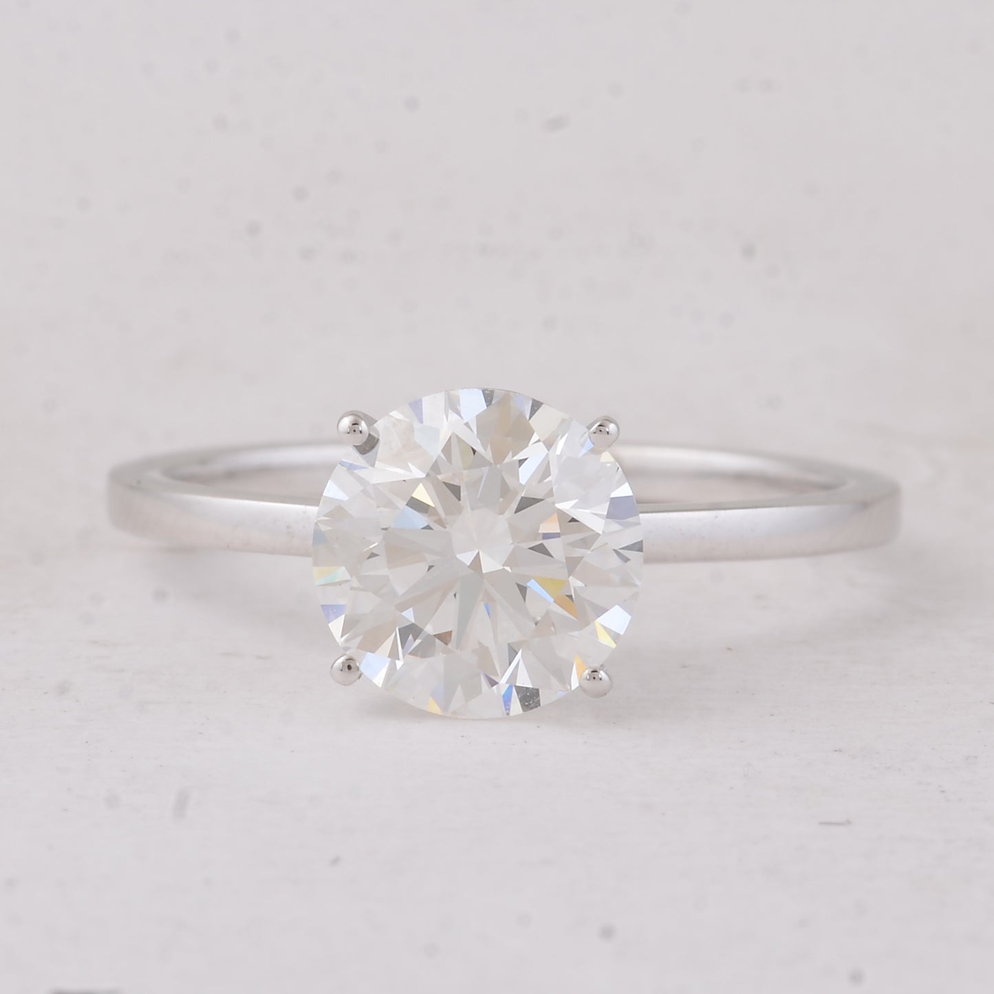 2.05 Carats Lab Grown Diamond 14K Gold Ring