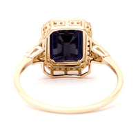 2.75 Ct Octagon Natural Sapphire 14K Gold Ring