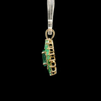 2.27 Ct Oval Emerald 14K Gold Pendant