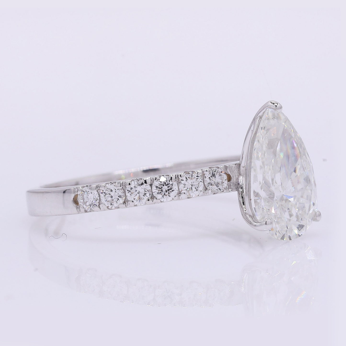 2.18 Carats Lab Grown Diamond 14K Gold Ring