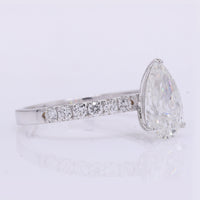 2.18 Carats Lab Grown Diamond 14K Gold Ring