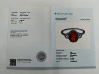 1.34 Ct Oval Mixed Cut Natural Fire Opal 950 Platinum Earrings