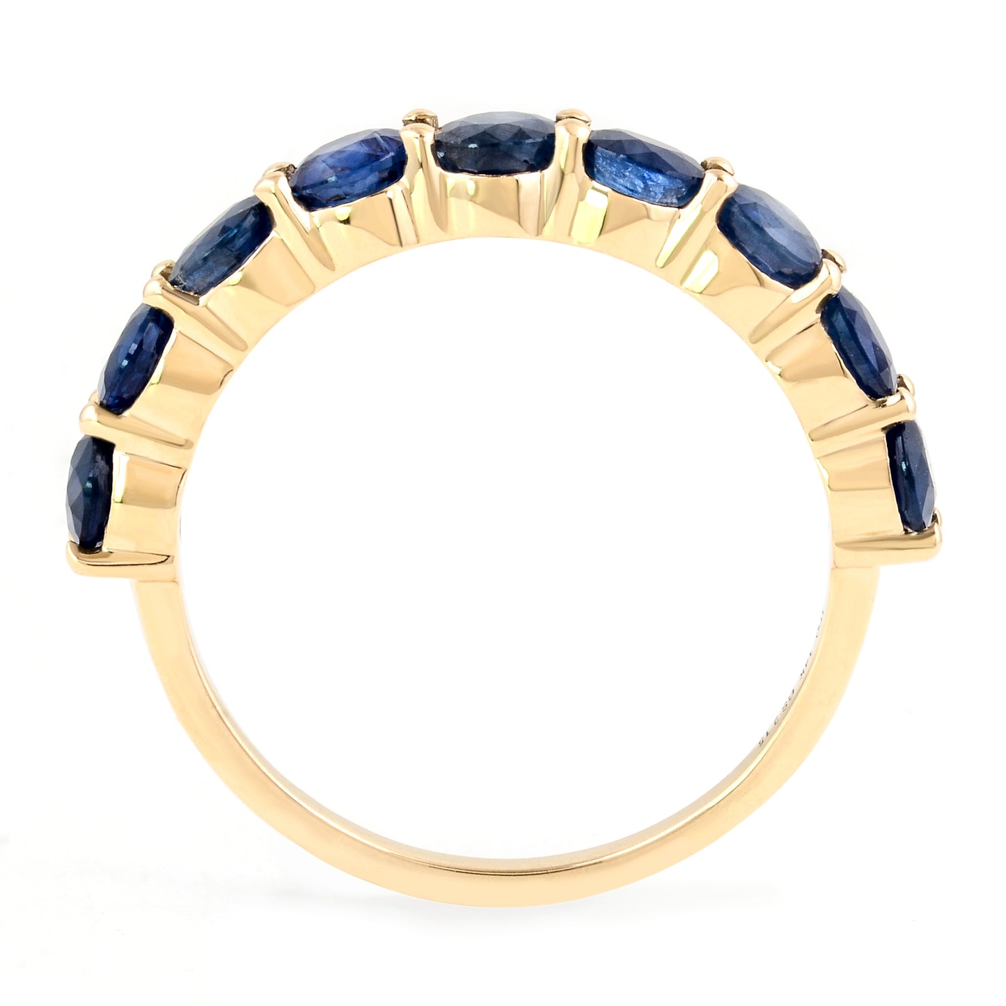 2.15 Ct Round Sapphire 14K Gold Ring
