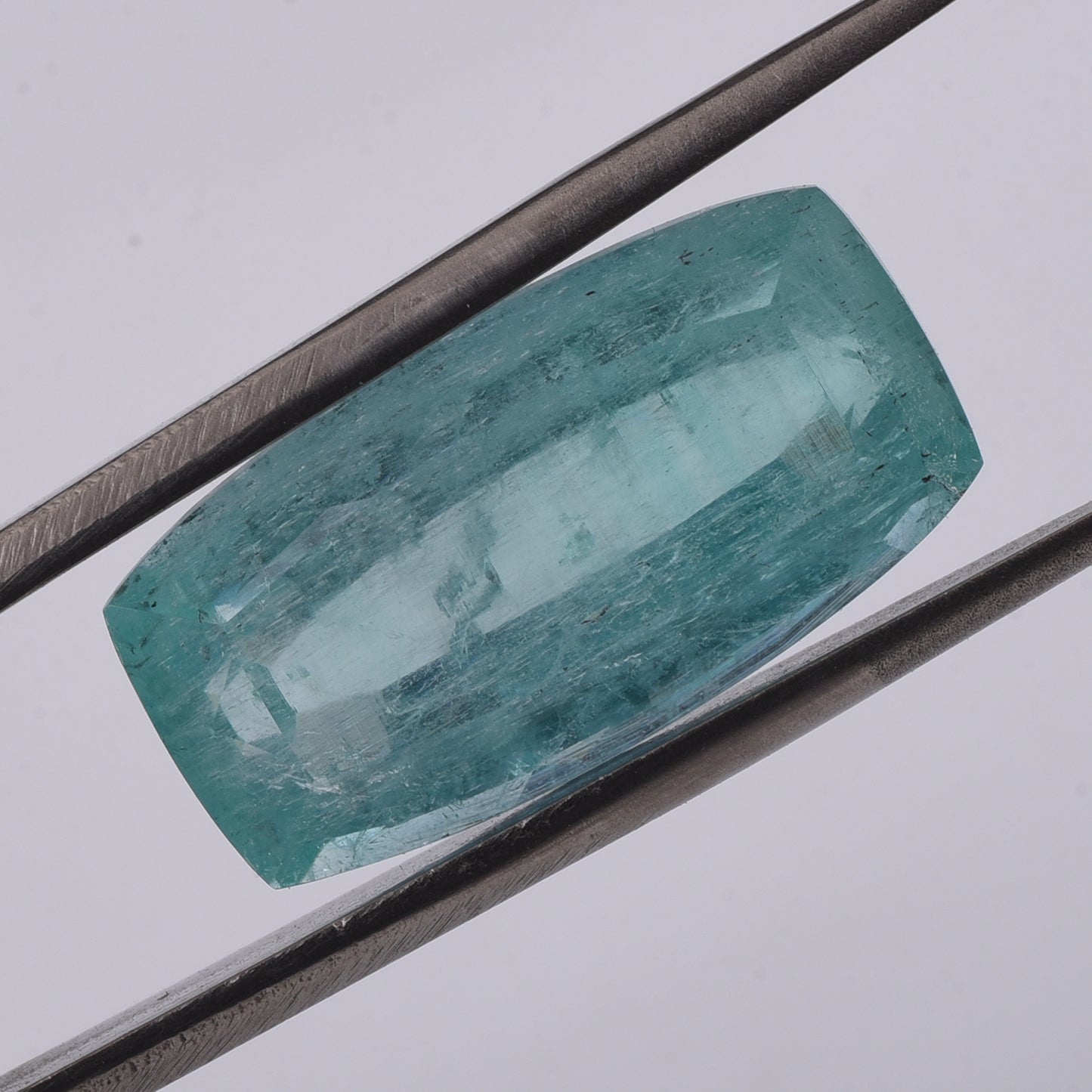 9.67 Natural Beryl Emerald Rectangular Cushion Mixed Cut Gemstone
