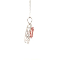 4.73 Carats Pink Lab Grown Diamond 14K Gold Pendant