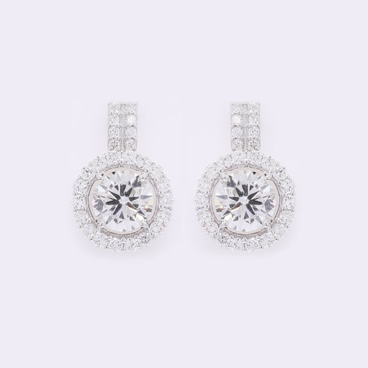 4.27 Carats Lab Grown Diamond 14K Gold Earrings