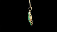 1.98 Ct Marquise Emerald 14K Gold Pendant