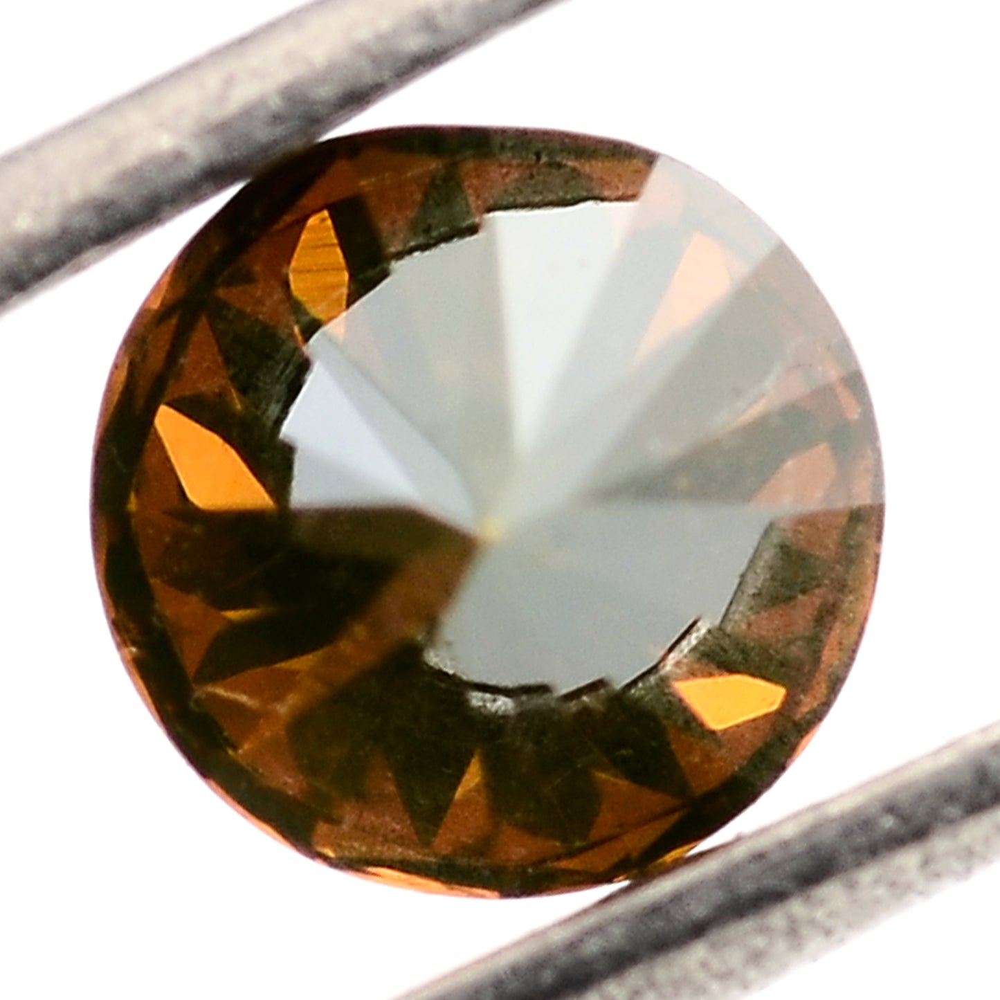 0.51 Red Diamond Round Loose Gemstone