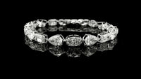 19.07 Carats Lab Grown Diamond 14K Gold Bracelet