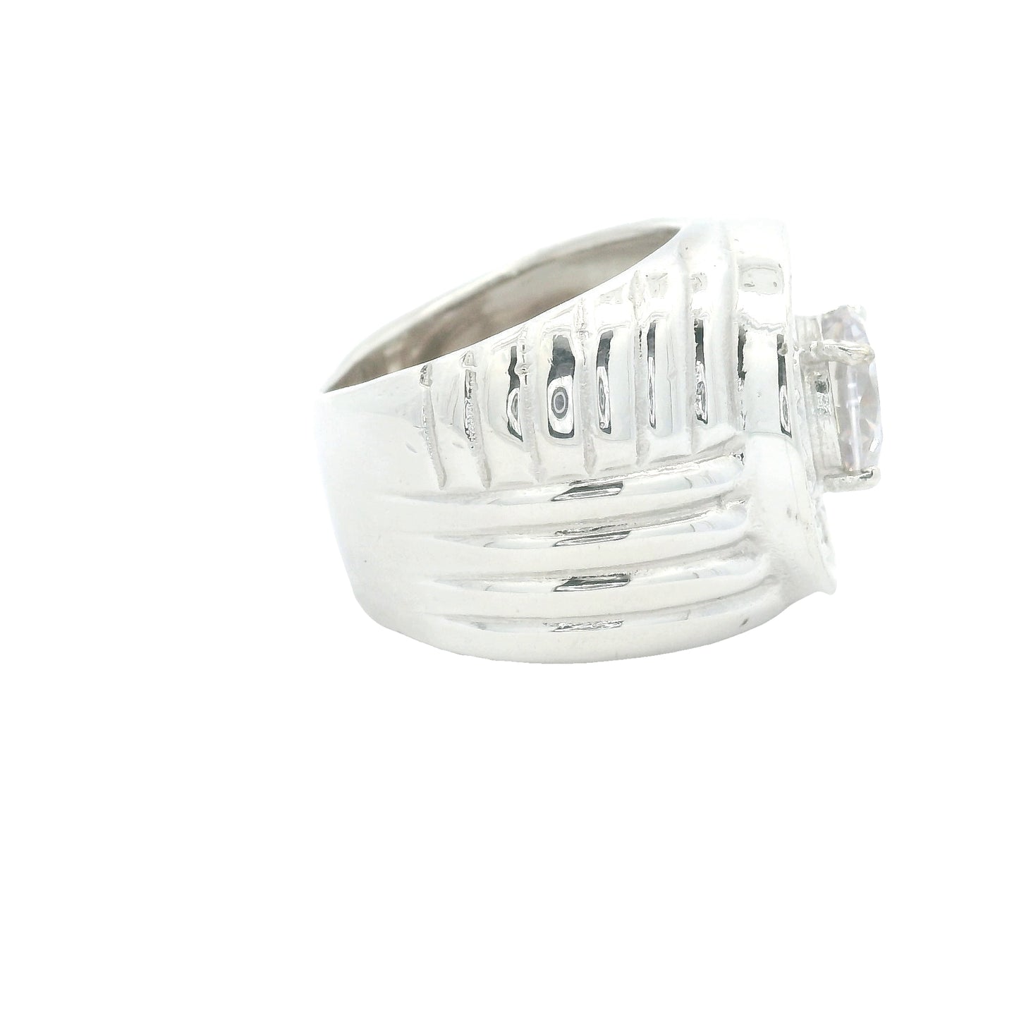 18.18 Ct Cubic Zirconia 925 Sterling Silver Ring