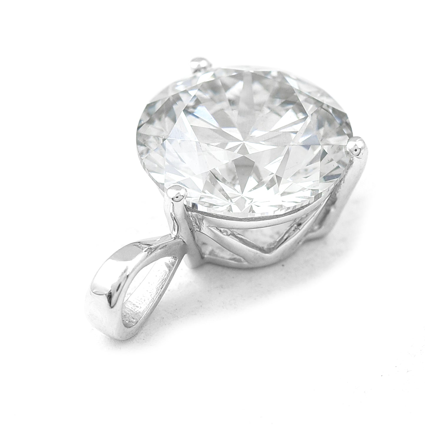 3.08 Carats Lab Grown Diamond 14K Gold Pendant