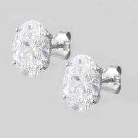 4.12 Carats Lab Grown Diamond 14K Gold Earrings