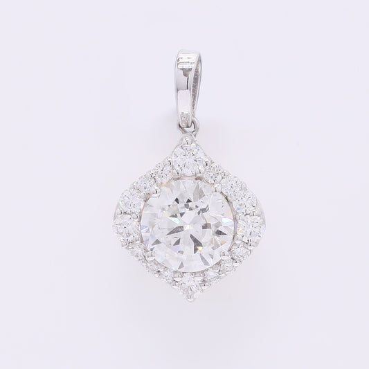 2.41 Carats Lab Grown Diamond 14K Gold Pendant