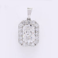 2.58 Carats Lab Grown Diamond 950 Platinum Pendant