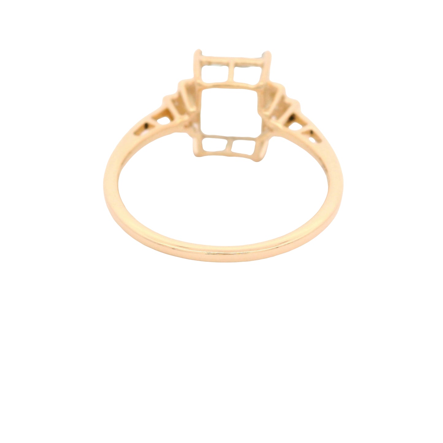 2.50 Ct Octagon Aquamarine 14K Gold Ring