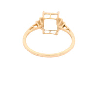 2.50 Ct Octagon Aquamarine 14K Gold Ring