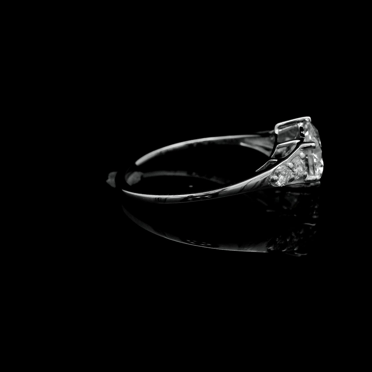 1.69 Ct Round Lab Grown Diamond 14K Gold Ring