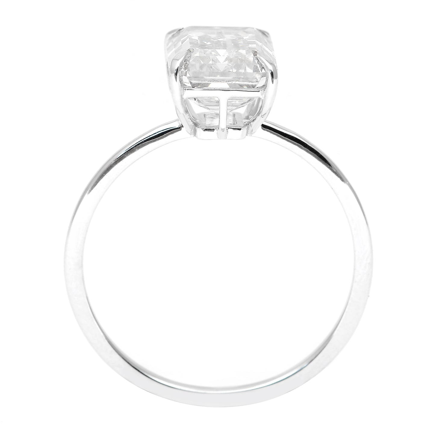 3.07 Carats Lab Grown Diamond 14K Gold Ring