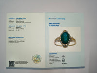 2.69 Ct Oval Natural Emerald 14K Gold Ring