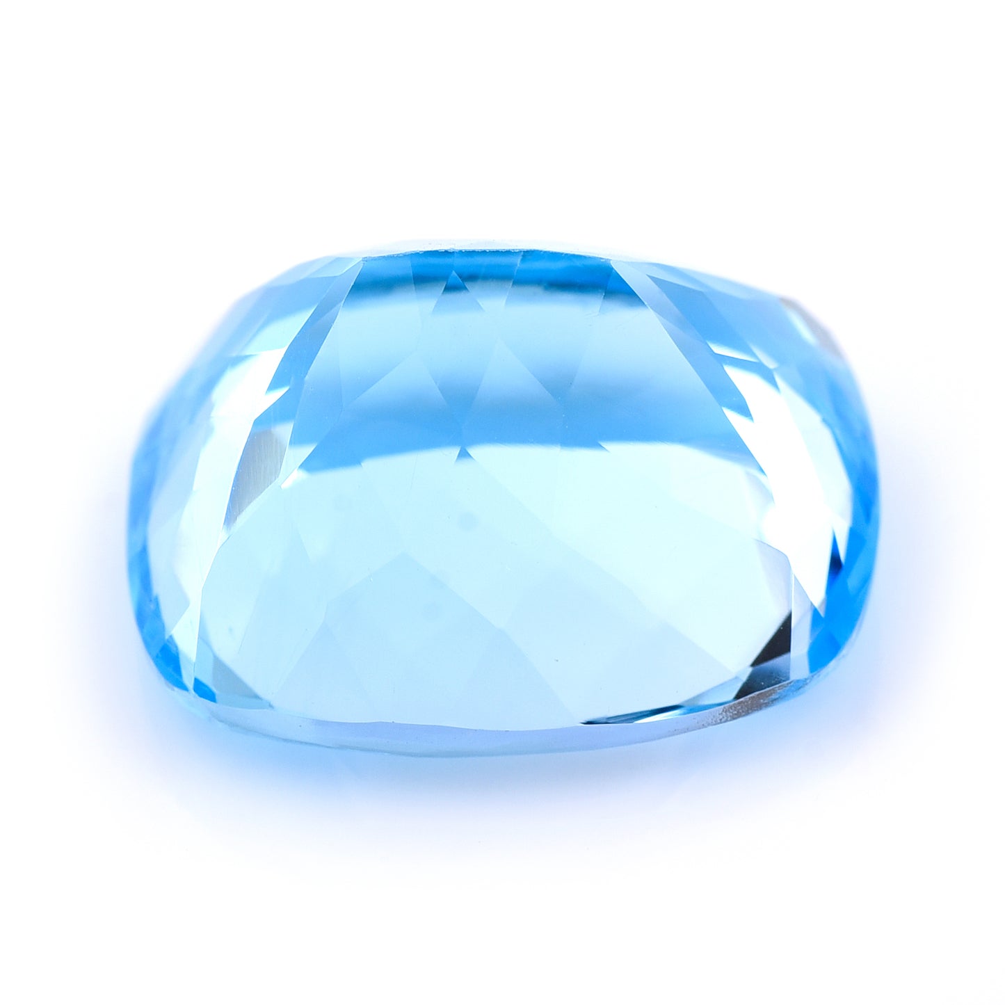 31.05 Natural Blue Topaz Rectangular Cushion Mixed Cut Gemstone
