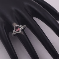1.43 Ct Pear Mixed Cut Natural Tourmaline 950 Platinum Ring