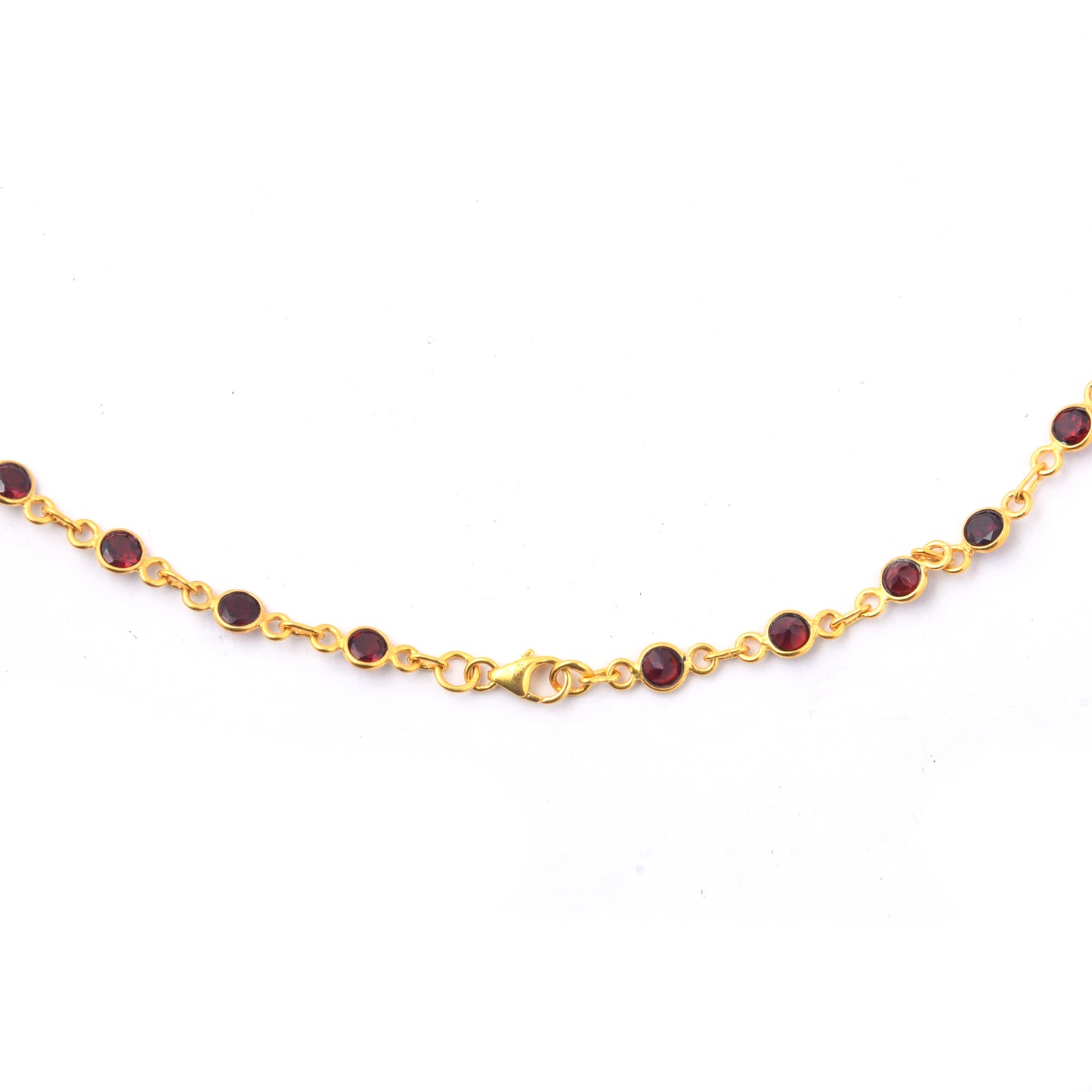 12.37 Ct Round Dyed Ruby 925 Sterling Silver Necklace