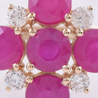 2.25 Ct Round Natural Ruby 14K Gold Ring