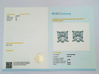 4.06 Carats Lab Grown Diamond 14K Gold Earrings