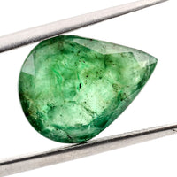 5.85 Carats Natural Beryl Emerald Pear Mixed Cut Gemstone