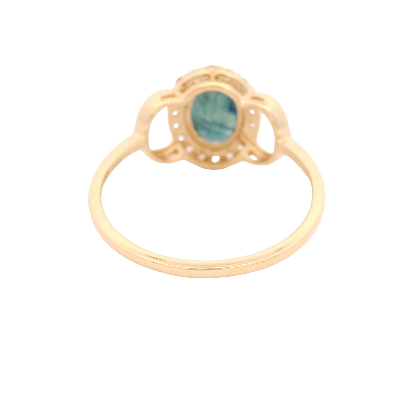 1.50 Ct Oval Sapphire 14K Gold Ring