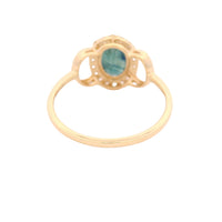 1.50 Ct Oval Sapphire 14K Gold Ring
