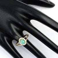1.02 Ct Oval Emerald 14K Gold Ring