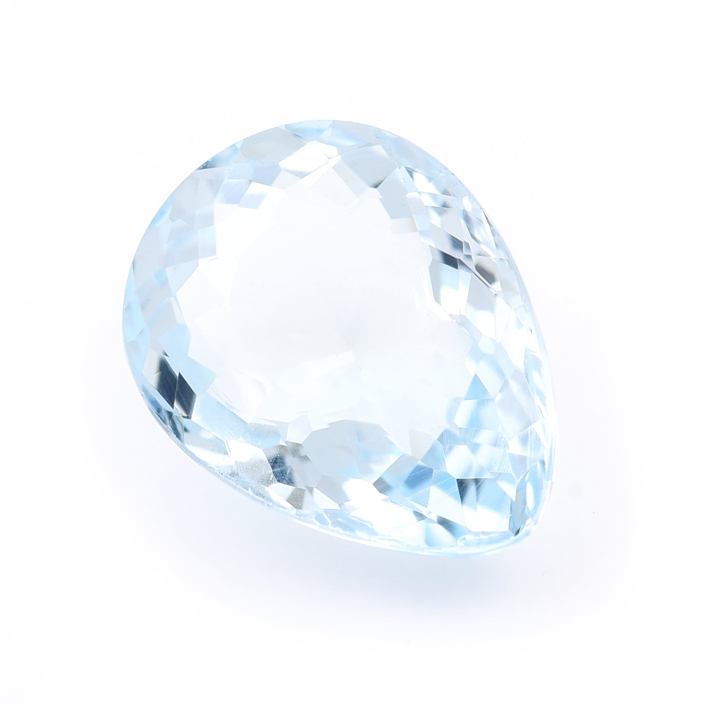 3.9 Natural Beryl Aquamarine Pear Mixed Cut Gemstone