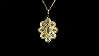 1.95 Ct Marquise Emerald 14K Gold Pendant