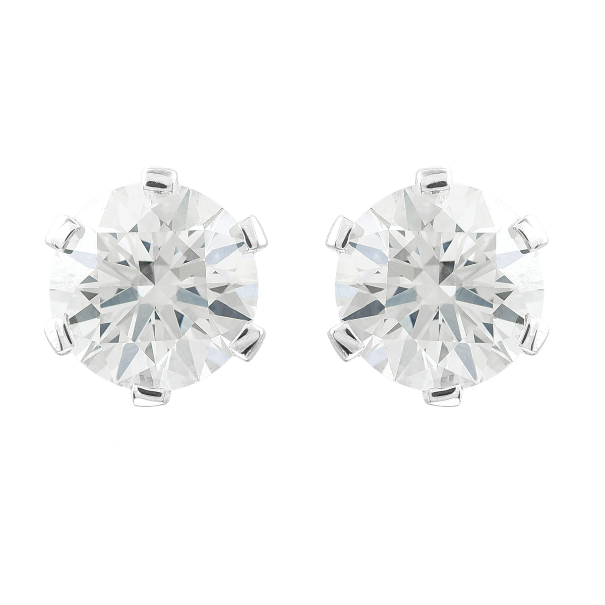 3.14 Carats Lab Grown Diamond 14K Gold Earrings