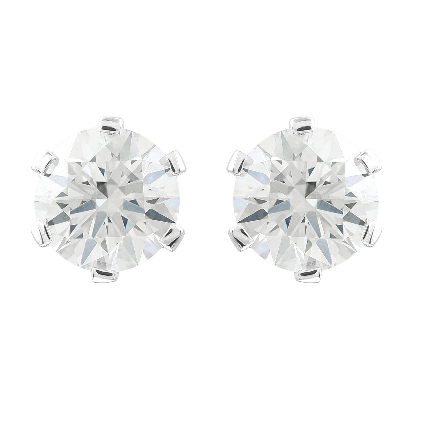 3.14 Carats Lab Grown Diamond 14K Gold Earrings